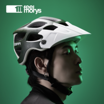 필모리스 직영몰 F-901 올마운틴 자전거 헬멧 MTB 전동킥보드 인라인, 매트블랙화이트(화이트바이저)/M