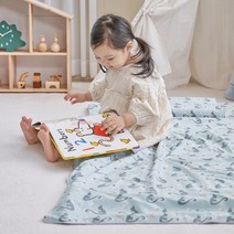 라텍스 낮잠이불세트 토들러_어린이집 낮잠이불 세트 분리형, 거즈세트-아기다람쥐