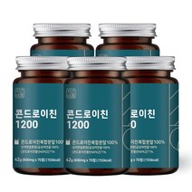 자연바름 관절엔 콘드로이친 1200 상어 연골 분말 가루 정, 70정 x 5개