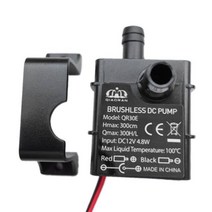 Decdeal 초저소음 미니 브러시리스 dcusb 워터 펌프 512v 5-10w 250-400lh 리프트 300cm 잠수정 분수 수족관 순환, 유형 2, 협력사