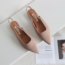 낮은굽 슬링백 정장 구두 데일리 외출용 여성 신발