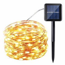 태양열 태양광 줄 LED 야외 정원등 인테리어 조명 트리등, 노란색(Warm White)