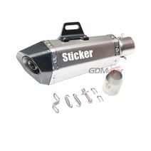 머플러 팁 튜닝 가변배기 오토바이 배기 수정된 머플러 파이프 MT07 R1 ER6N CBR250R Nmax Tmax530 Msx125