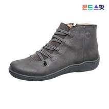 몬드스팟 2.5cm 여성 컬러배색 하이탑 패션 운동화 스니커즈 그레이 (DM770)