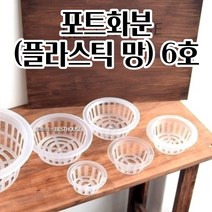 포트화분 6호 수경재배용 플라스틱 매쉬 난화분 심플한화분 저면관수 봄꽃