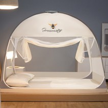 여름 모기장 캐노피 만화 접이식 설치 안티 버그 유르트 침대 커튼 전체 바닥 암호화 메쉬 텐트 룸, [02] 150x200cm, [01] 01