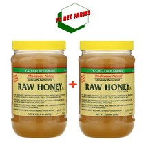 (1+1) YS 에코비팜스 꿀 로우 허니 Raw Honey 강민경꿀 무가공 안티옥시던트 623g 2팩