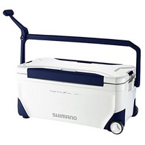 일본직송 시마노 낚시 쿨러박스 아이스박스 차박용, 35L 바퀴형ml, 화이트, 1개