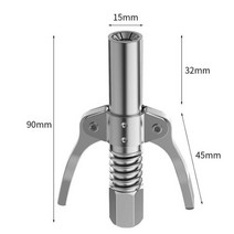 에어 전동 구리스건 10000 PSI 그리스 툴 커플러 헤비 듀티 퀵 릴리스 건 NPTI/8 고압 노즐 자동차 주사기 윤활제 팁, Type A, Type A