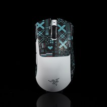 레이저 데스에더 V3 Pro 마우스 그립 테이프 모음 신버전, 인화집 블랙블루 (0.5mm)