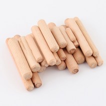목공방 나무 홈파기 100pcs Woodworking Doweling Jig Kit Round Grooved Fluted Wooden Pl Wood Dowel P Rod Drill, [04] 0.6x5cm