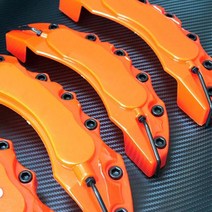 AMG 포드 오펠 혼다 아우디 시트 모든 차량에 적합한 장식용 플라스틱 브레이크 캘리퍼 커버, 01 ORANGE