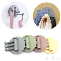 현관문 마스크 열쇠 키 접착 걸이 고리 3단