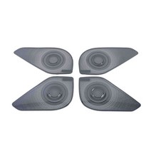 ABS 탄소 섬유 자동차 내부 도어 보울 케이스 프레임 트림 커버 스티커 장식 액세서리 현대 투싼 NX4, [02] Black