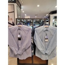 YJ3SUS544 슬림핏 린넨혼방 소재 여름까지시원~컬러풀 신사자수 초크스트라이프 2컬러 긴팔 셔츠 남방