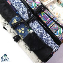 패브릭 붓발 12종 붓말이 붓집 붓보관 붓케이스, 7. 파란 바다와 물고기
