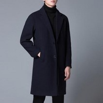 가을 겨울 트렌치코트 남성 캐주얼 울 코트
