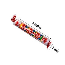 Giant Smarties Candy Rolls - 36 Individually Wrapped Candies in a Counter Top Box 1 Ounce Each 6 A