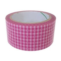 [30319]체크(별)핑크5cm*45M(1개)박스테이프(C508_AE002), {30319}5cm*45M