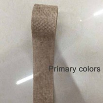삼베원단 아사면 햄프린넨 2세트 2M/lot 5CM 황마 삼베 리본 다채로운 자연 대마 직물 Hessian DIY 웨딩 장, 08 Hemp color