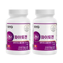 파이토젠 대두 이소플라본 여성 뼈 건강 캐나다 직수입 식약처인증 건강기능식품, 2개, 60캡슐