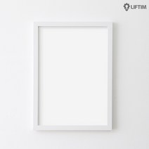 리프팀 우드 벽걸이 액자 프레임 틀 원목 A4 화이트, 네추럴