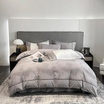 구스이불 양모이불 워싱 코튼 와플 화이트 그레이 패치워크 침구 울트라 소프트 이불 커버 침대 시트 더블 퀸 킹 패밀리 사이즈