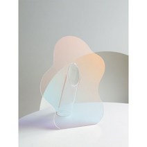 아크릴 웨이브 물결 화병 꽃병, 오로라