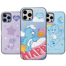 케어베어 1탄 자석 2장 카드 도어 범퍼 케이스 아이폰 14 13 12 미니 플러스 프로 맥스