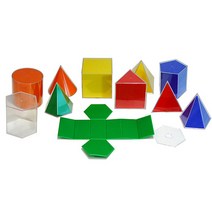 에듀카코리아 EDUC 30410 입체도형의 전개도 모형 10 Shape 3D Geo Solids Set