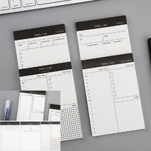 스케줄 체크 메모장 50매 투두리스트 스케줄노트, 메세지