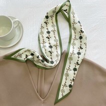 GUIYOMY 여성 실크 미니 쁘띠 스카프 4colors