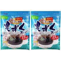 NagaiNori 나가이노리 모즈쿠 씨위드 수프 인스턴트 미역면국 15개입 2팩, 1개