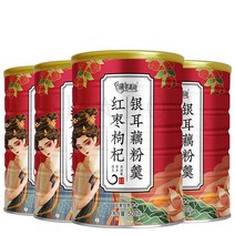 kirahosi 키라호시 중국식품 대추 연근 전분 수프 수제 로터스 씨앗 수프 아침 죽 대체 식사 중순 가을 축제 선물 상자 노인 9DH233, 전체식사대체영양맛있는과립인스턴트, 500G*4캔
