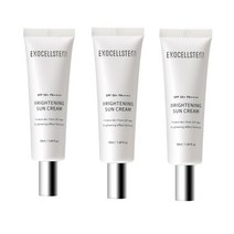 겨울철 순한 물광 톤업 민낯선크림 SPF50+ PA++++ 3중기능성 50ml 3개 엑소셀스템 브라이트닝