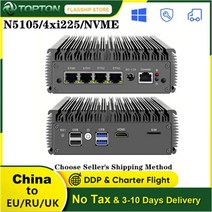 2022 11th Gen 셀러론 N5105 4 * 인텔 i225 Nics NVMe 2 DDR4 2.5G pfSense 라우터 팬리스 미니 스타일 PC OPNsense 방화벽 VPN, CHINA, pfSense + AU, 4GB DDR4 128GB NVMe