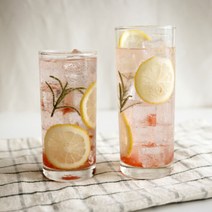 홈카페 일자 투명 유리컵 에이드잔 아이스라떼잔 2 size, 대 - 485ml, 1개