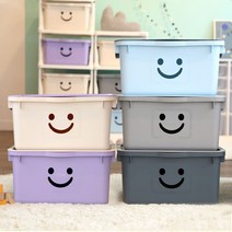 아이방 장난감정리함 모던 초대형 해피박스 2P, 바이올렛+모던블루