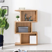 3단 좌우 책장 선반장 사무용가구 책수납 북카페 다용도 한의원 원룸 장식장 도서관 학생방, 좌측형_아카시아