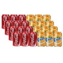 코카콜라 업소용 355ml 12캔 + 환타 오렌지 355ml 12캔, 상세페이지 참조