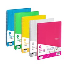 에코청운 칼라칩 스프링 화일 A4 20매, 하늘, 32개