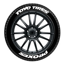 PIRELLI PZERO 3D 자동차 휠 스티커 튜닝 범용 고무 결합 레터링 도요타 혼다 BMW 벤츠 아우디, 04 SET-A(for 1 tire)