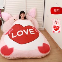 미래상사 침대 귀여운 캐릭터 1인용 2인용 매트, 돼지