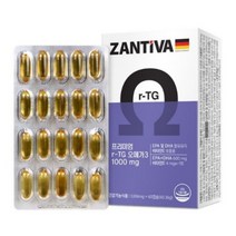 독일 프리미엄 ZANTIVA RTG 오메가3, 2개, 60정