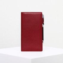 MATT 마뜨 [속지증정]마뜨 슈렁컨레더 CEO수첩 다이어리(레드버건디 9.5x17cm)D10379 만년다이어 이니셜 수첩다이, (레드와인)D10379 이니셜미각인