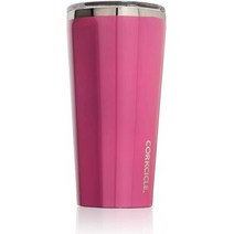 SPICE OF LIFE (향신료) 스테인레스 텀블러 뚜껑 TUMBLER CORKCICLE 핑크 470ml 16oz 보냉 보온 진공 단, 1