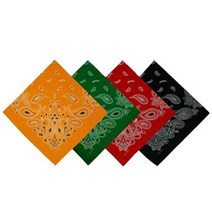 (C)영화) 빅사이즈 등산용 손수건(III), 체크꽃-핑크