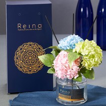 레이나퍼퓸 스노우수국 블랙 플라워디퓨저 120ml, 화이트_화이트머스크