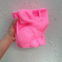 태닝머신 태닝기계 선텐기계 귀여운 토끼 촛불 금형 미적 실리콘 홈 장식 펑키 동물 왁스 부활절 독특한 선, 01 분홍색