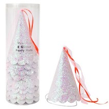 메리메리 글리터 공주 파티햇 파티모자 생일 고깔모자 키즈파티, (박스) 8개